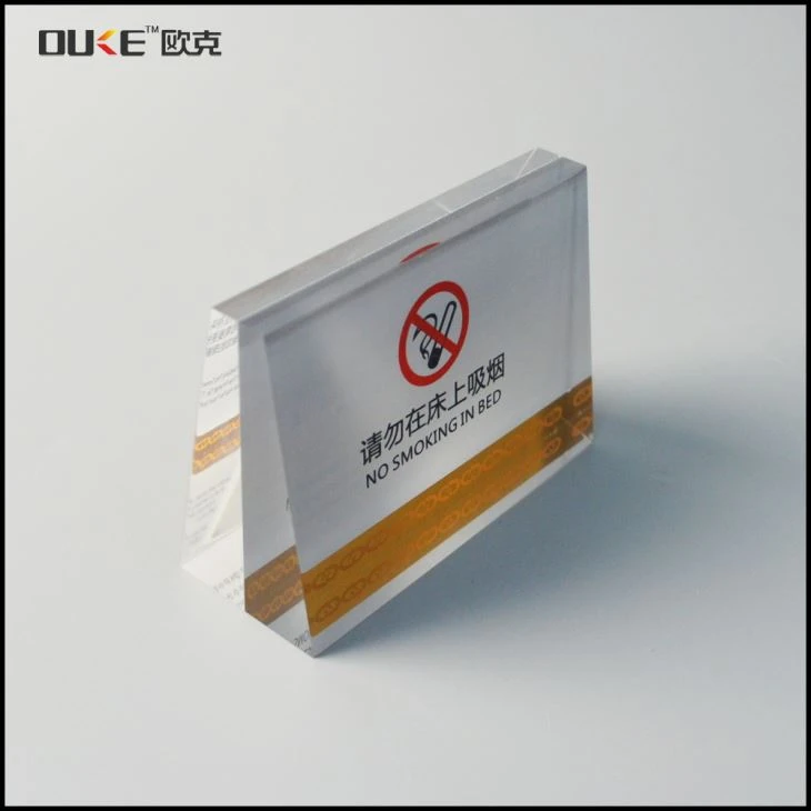 Eco-friendly Clear Acrylic Directional Signs Eco-friendly Clear Acrylic Directional Signs