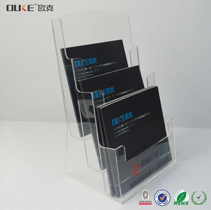 Handmade Acrylic Magazine Shelf Decorative Magazine Rack