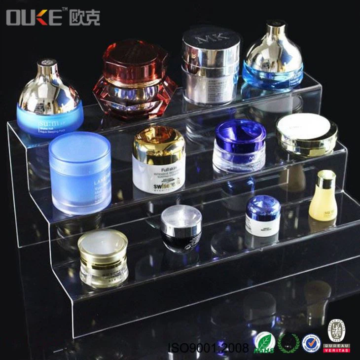 Hot Selling Promotional Clear Acrylic Riser Set Acrylic Stairs