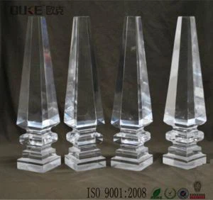 Nowoczesna konstrukcja Crystal Akrylowa Sofa Nogi Krótkie Nogi Stołu
