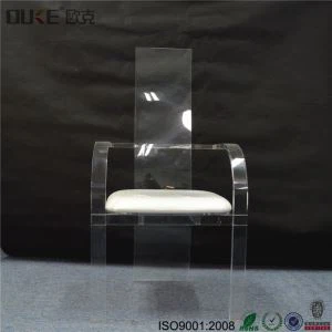 Sprzedaż hurtowa New Design Spersonalizowane Wyczyść Perspex akrylowe krzesła do jadalni