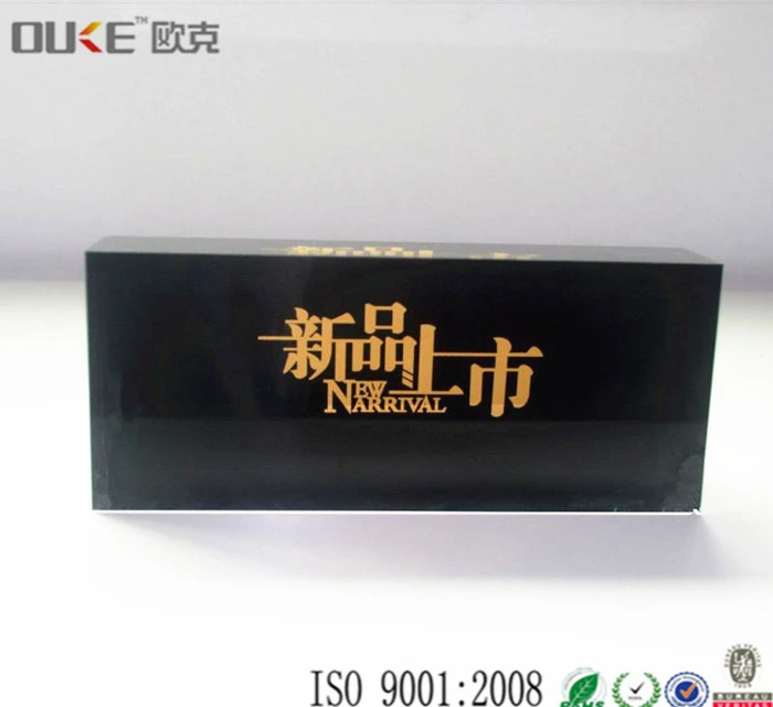 Chinese Supplier Of Acrylic Creative Design Cuboid Logo Blocks