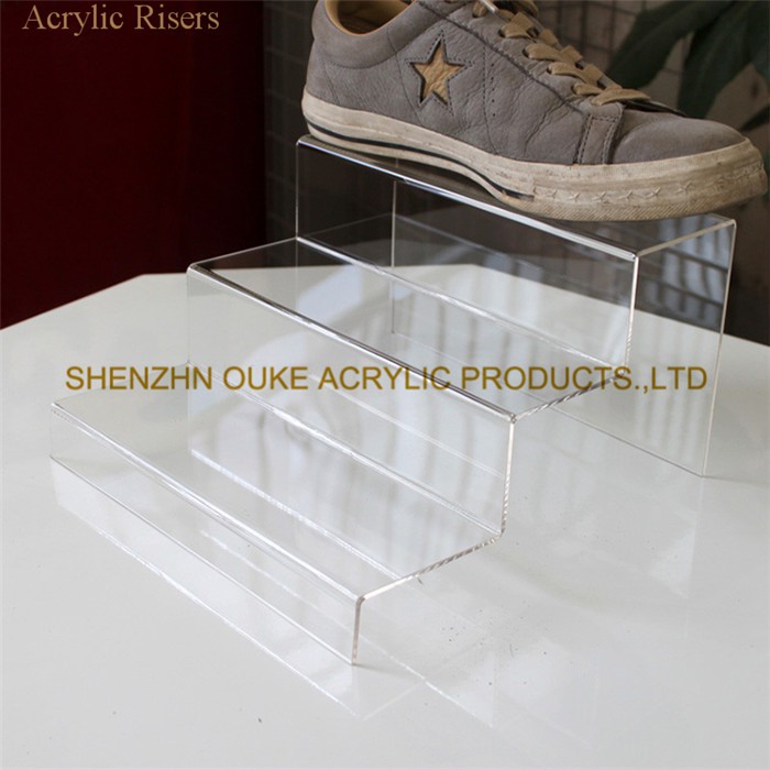Tabletop High Quality Acrylic Pop Display Podiums Dessert Risers