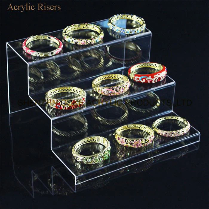 Stylish Acrylic Step Risers Table Display Risers Display Case Risers