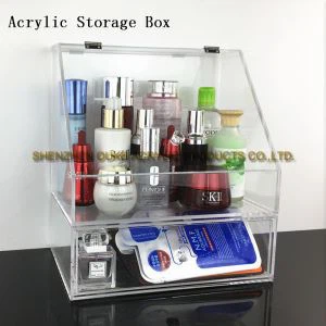 Sprzedaż online Wyczyść wielowarstwowe pole akryl pole Pojemnik z tworzywa sztucznego Cosmetic\Makeup