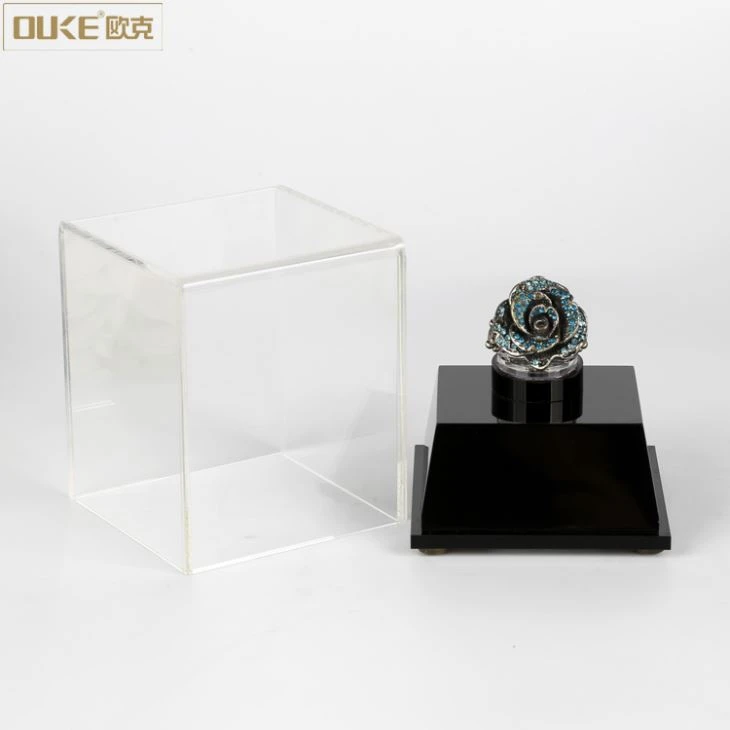 Crystal Clear Fashion Acrylic Ring Display Box