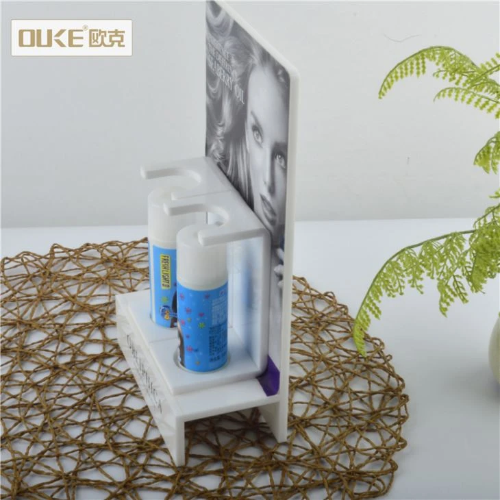 New Design White Acrylic Cosmetic Display Stand