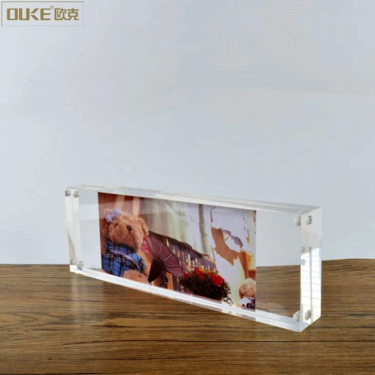 Rectangle Mini Plastic Acrylic Photo Frame