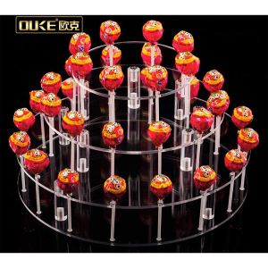 Akrylowe okrągłe 3 poziomowe ciasto akrylowe Pop Stand