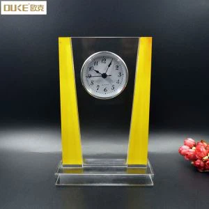 Dostosowany zegar akrylowy Clear Desktop